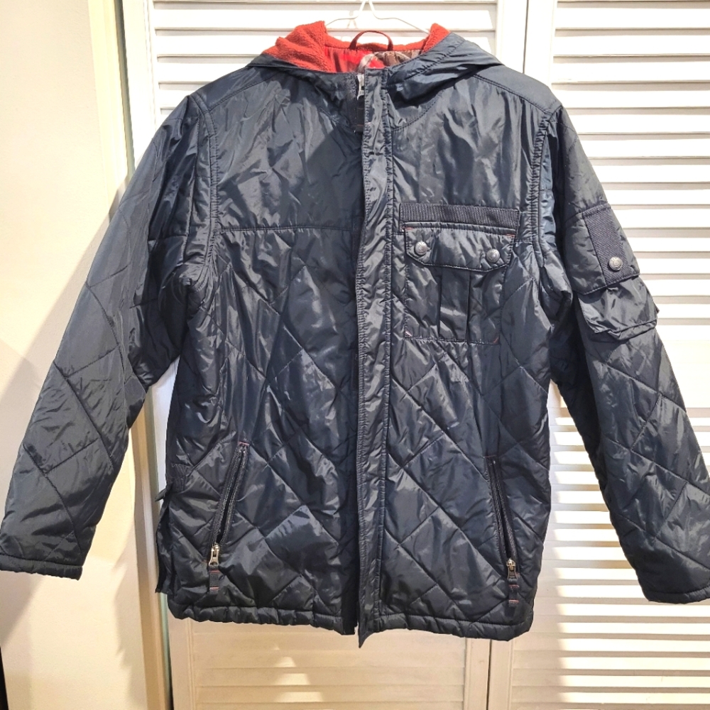 Gap Kids Quilted Fall Jacket Size XL (12) Navy Blue